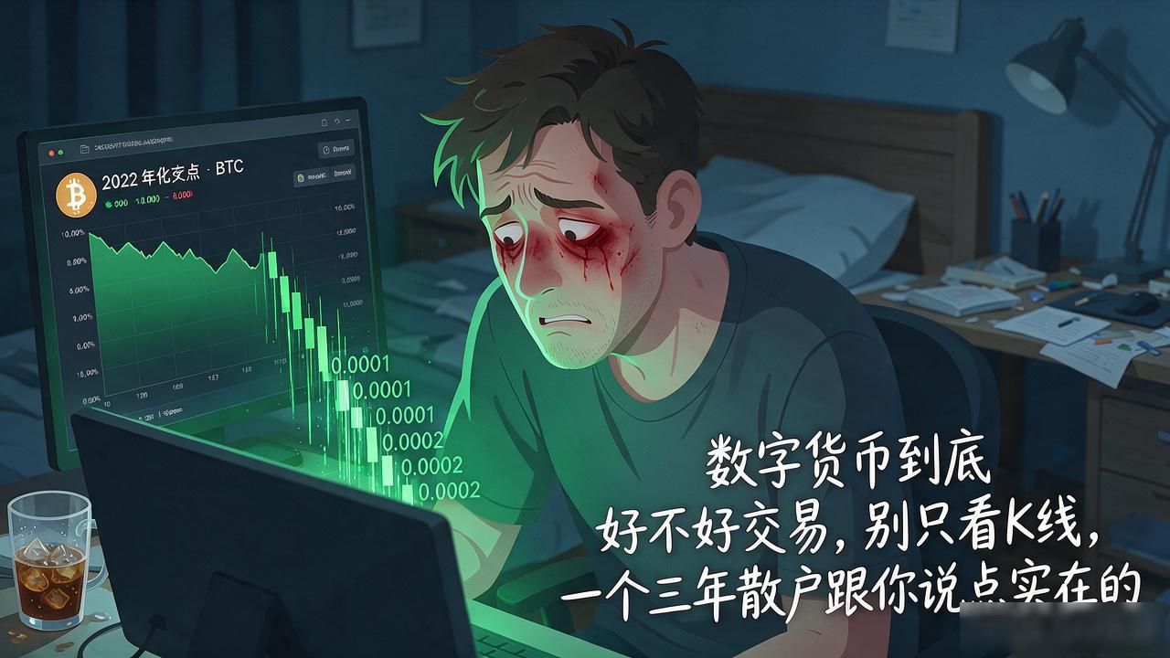 数字货币到底好不好交易,别只看K线,一个三年散户跟你说点实在的