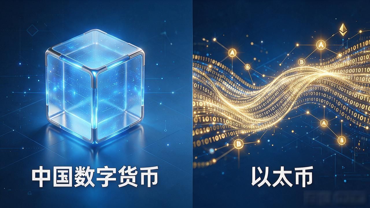 中国数字货币和以太币到底有啥区别？普通人投资该选哪个更稳？