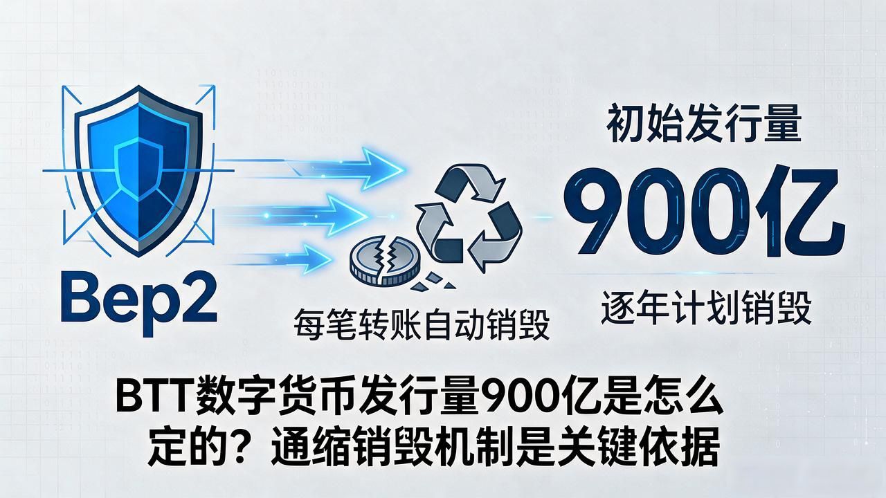 BTT数字货币发行量900亿是怎么定的？通缩销毁机制是关键依据