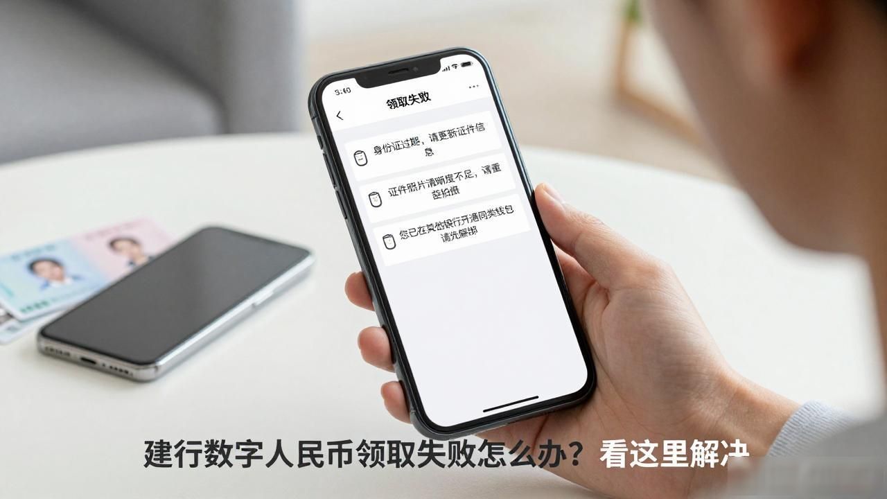 建行数字人民币领取失败怎么办？看这里解决