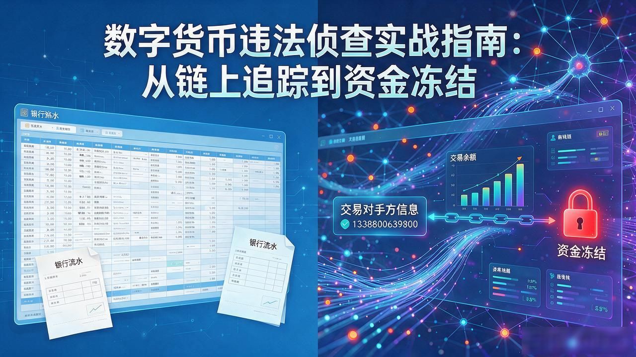 数字货币违法侦查实战指南：从链上追踪到资金冻结