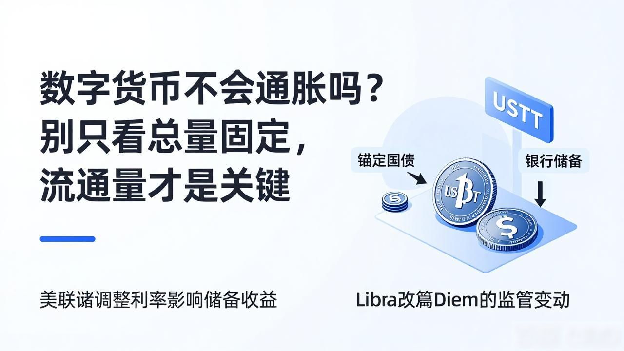 数字货币不会通胀吗吗？别只看总量固定，流通量才是关键