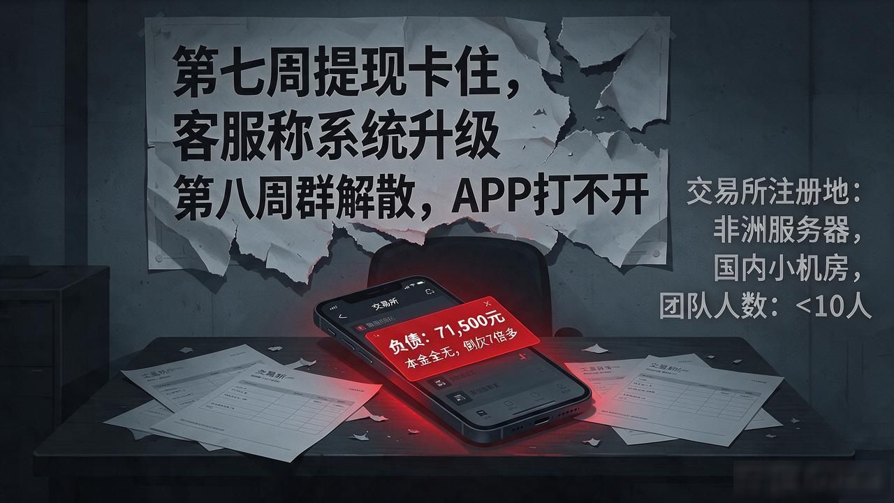 715个点数字货币，投十万倒欠七十一万，再碰就是找死
