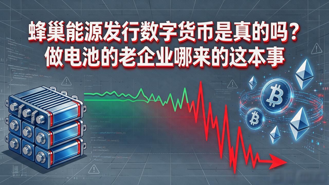 蜂巢能源发行数字货币是真的吗？做电池的老企业哪来的这本事