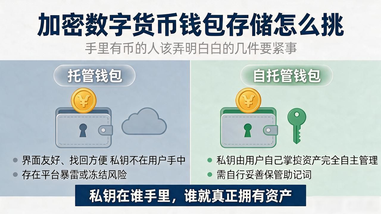 加密数字货币钱包存储怎么挑,手里有币的人该弄明白的几件要紧事