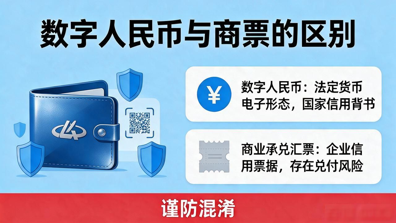 商业承兑是数字货币吗？商票不是数字人民币，搞混了要吃亏