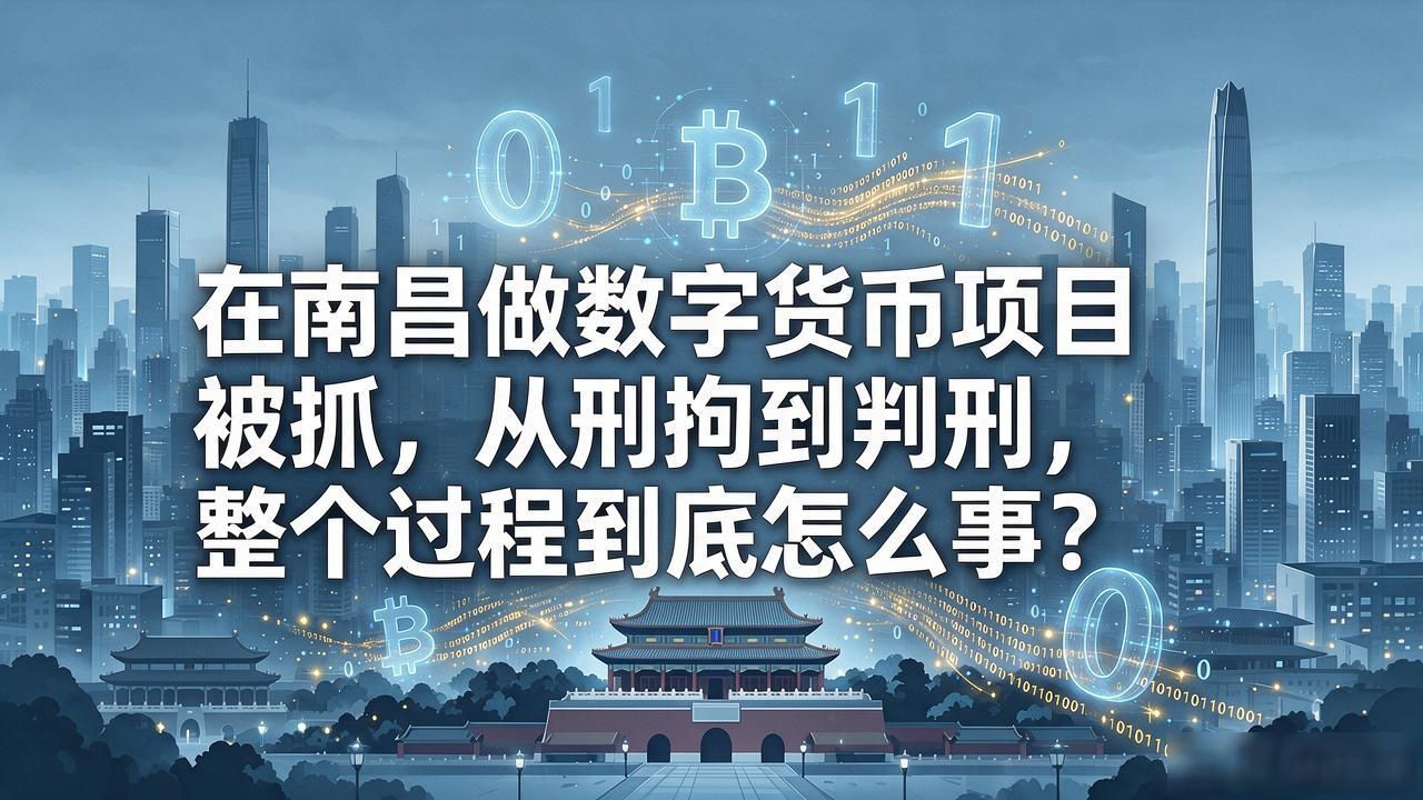 在南昌做数字货币项目被抓，从刑拘到判刑，整个过程到底怎么回事